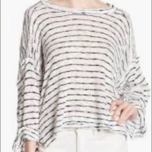 Free People Island Girl Hacci Stripe T-Shirt